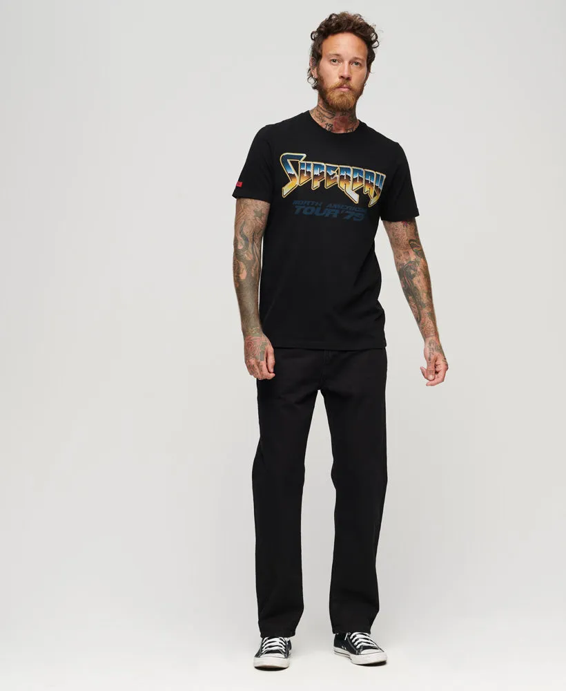 70's Rock Graphic Band T-Shirt | Black