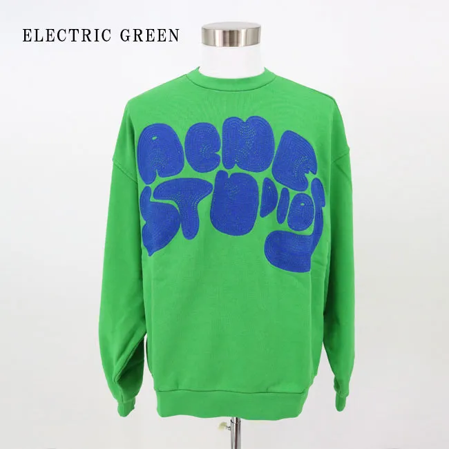 Acne Studios  |Crew Neck Pullovers Unisex Street Style Long Sleeves Cotton