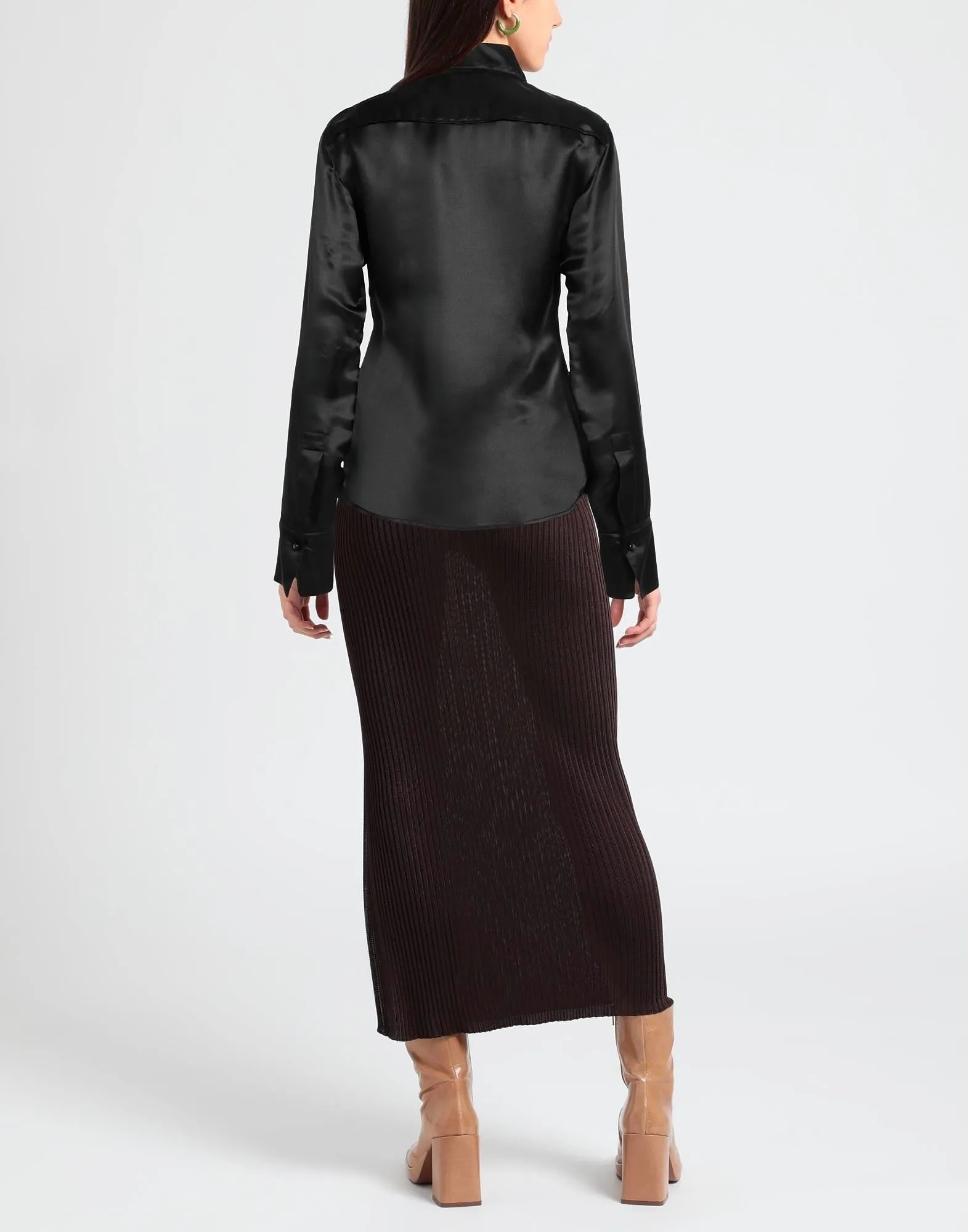 Acne Studios  |Silk Long Sleeves Plain Shirts & Blouses