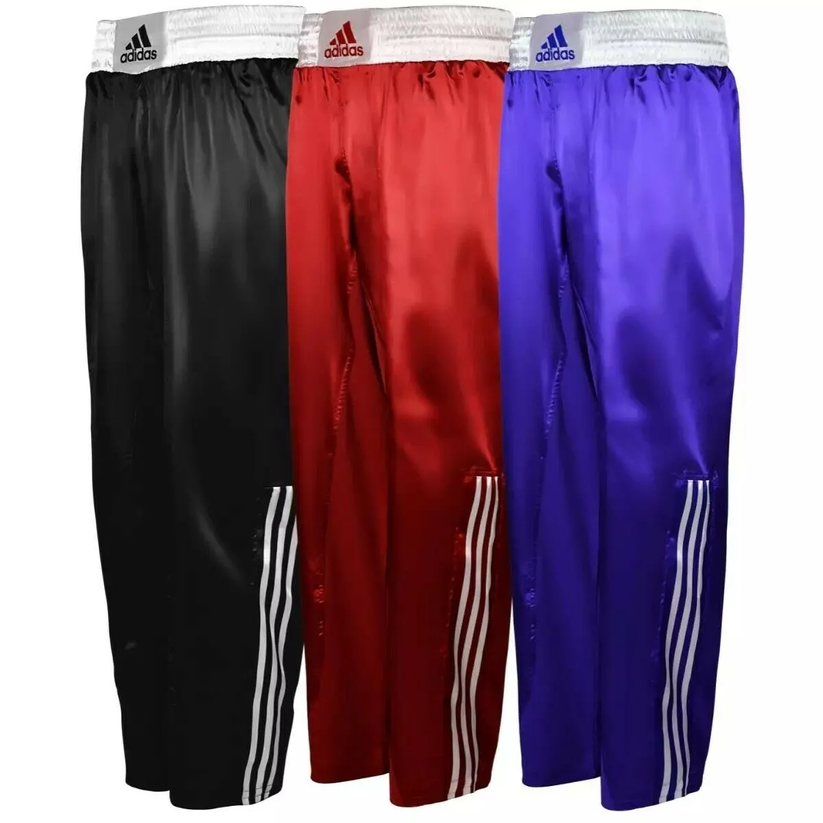 adidas Kickboxing Trousers Satin Pants Martial Arts