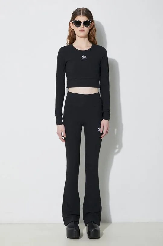 adidas Originals trousers women's black color