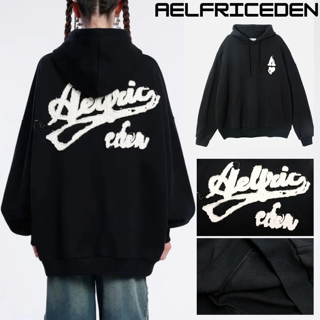 Aelfric Eden  |Pullovers Unisex Street Style Bi-color Long Sleeves Cotton