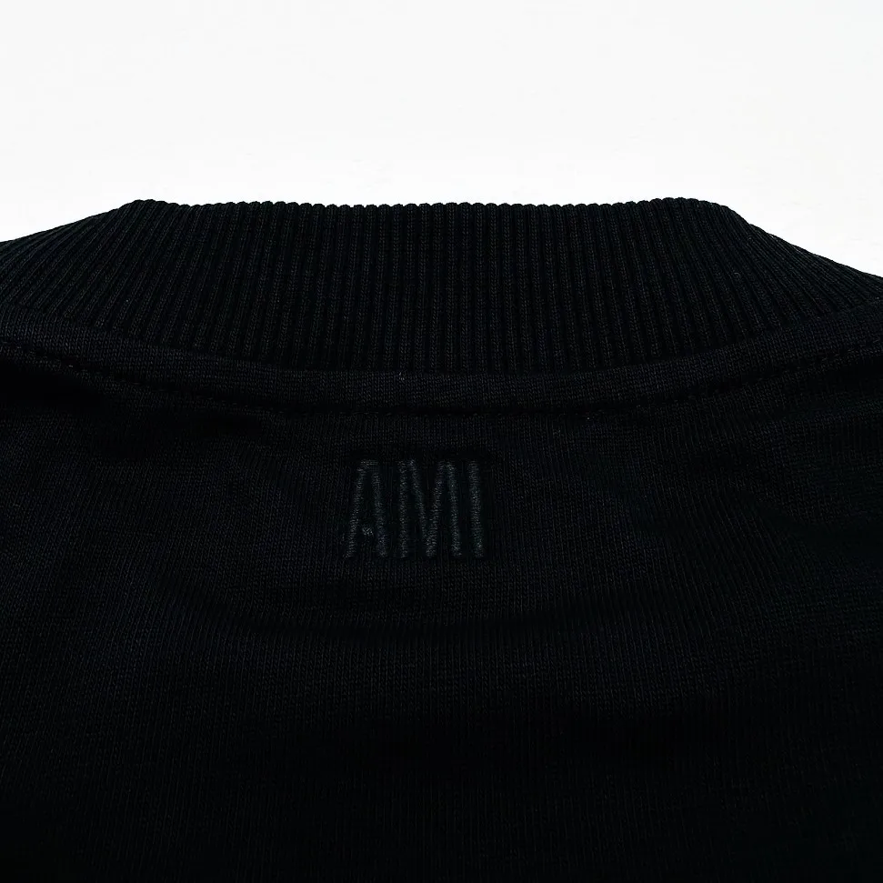 AMI PARIS  |Crew Neck Pullovers Heart Unisex Street Style Long Sleeves