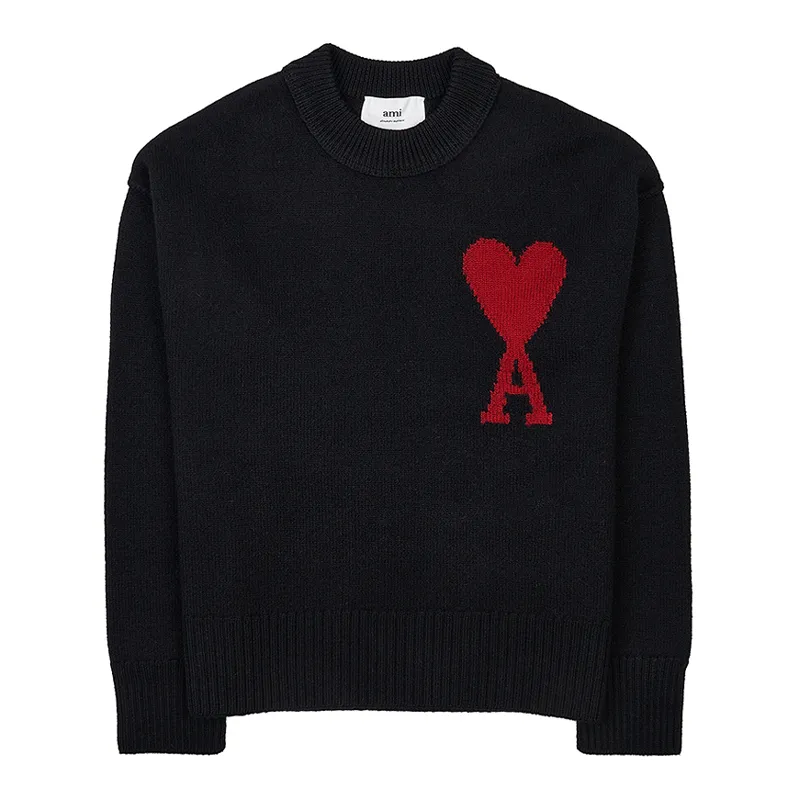 AMI PARIS  |Pullovers Heart Unisex Wool Street Style Long Sleeves Plain