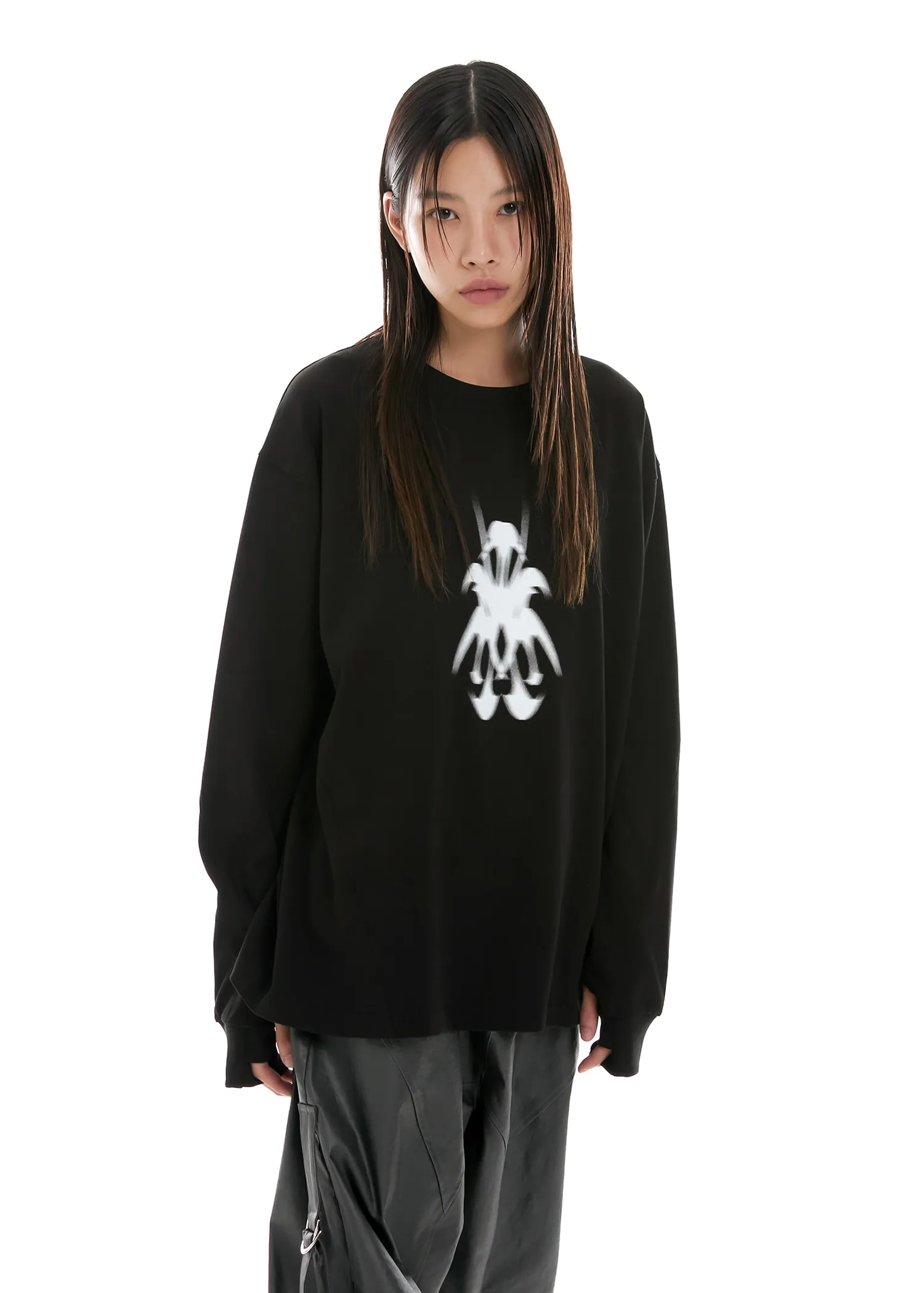 ANOTHERYOUTH  |●ANOTHERYOUTH●003-23 tail long sleeve - black / unisex