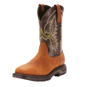 Ariat Mens Workhog XT Waterproof Pull On Boots- Tumbled Bark