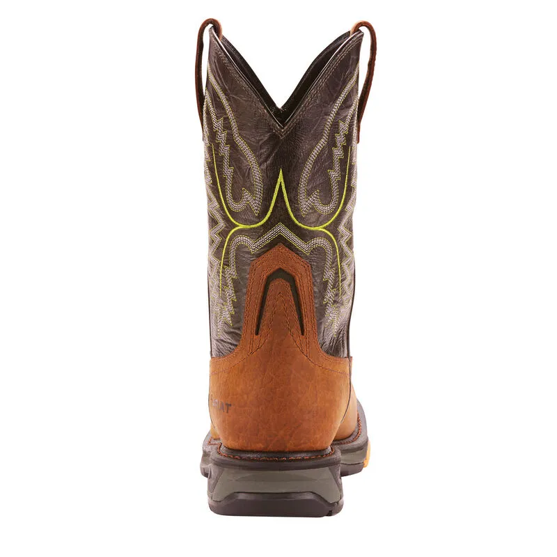 Ariat Mens Workhog XT Waterproof Pull On Boots- Tumbled Bark