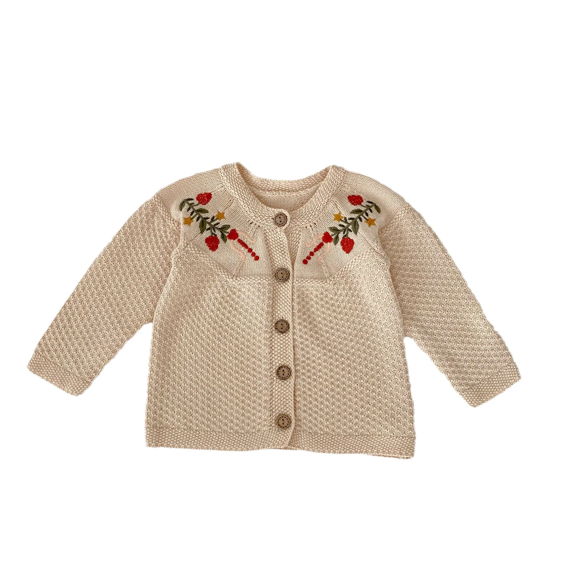 Baby Kid Girls Flower Embroidered Cardigan Wholesale 230828116