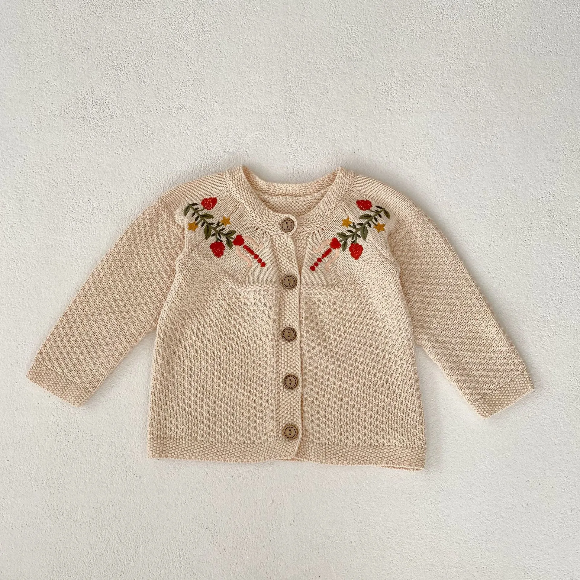 Baby Kid Girls Flower Embroidered Cardigan Wholesale 230828116