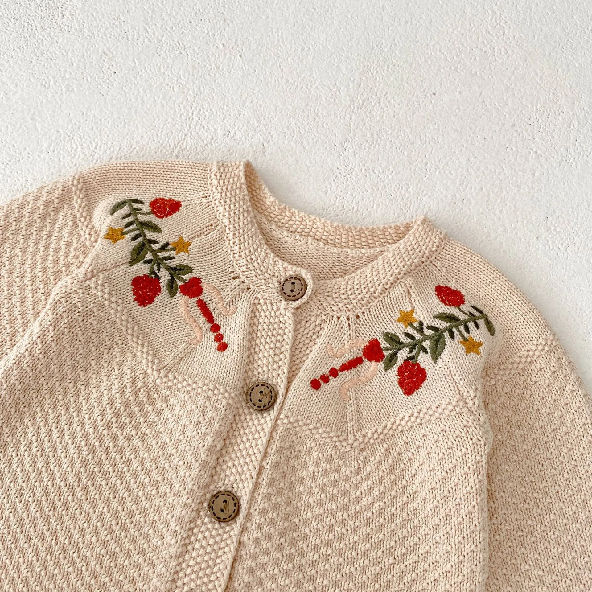 Baby Kid Girls Flower Embroidered Cardigan Wholesale 230828116