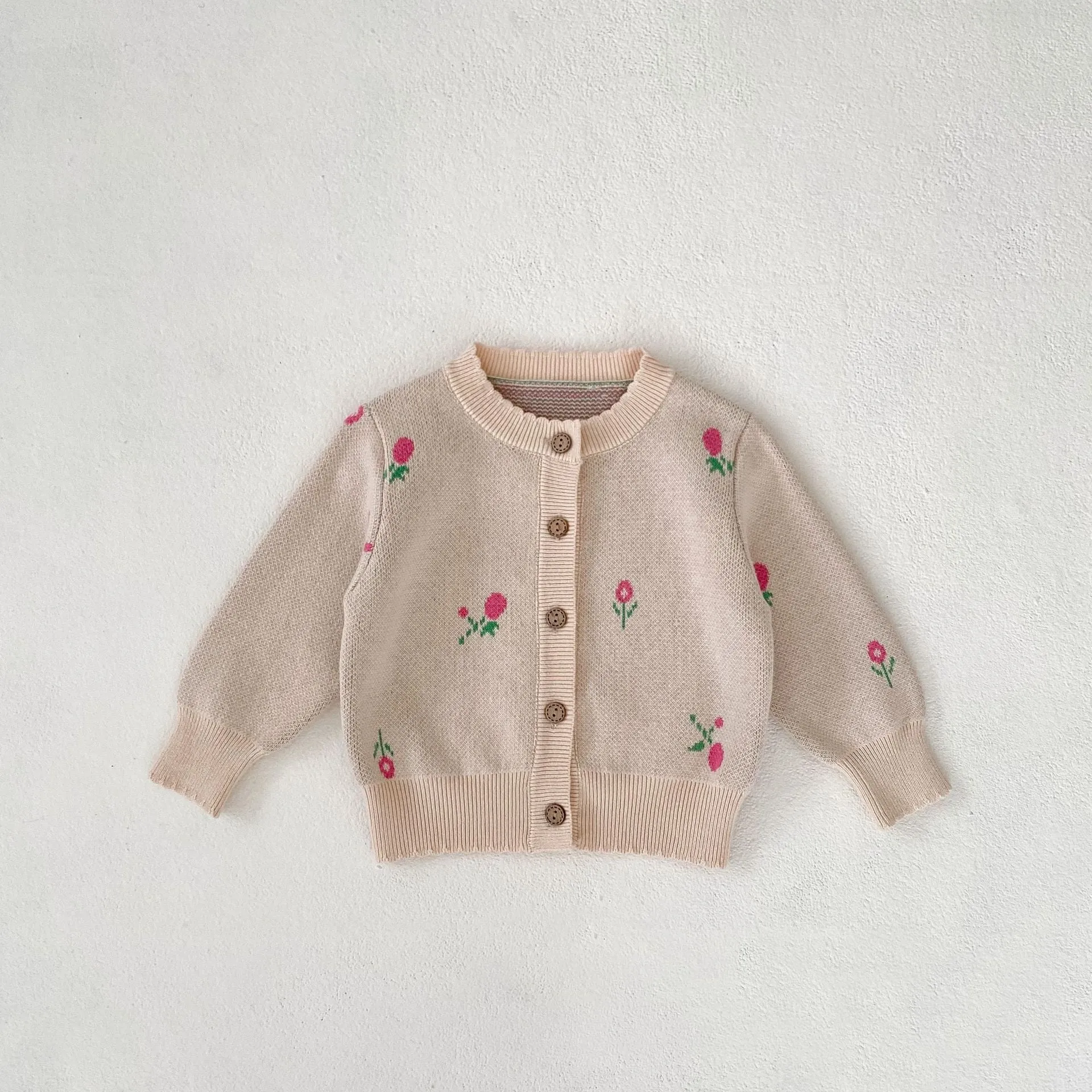 Baby Kid Girls Flower Embroidered Cardigan Wholesale 24011154