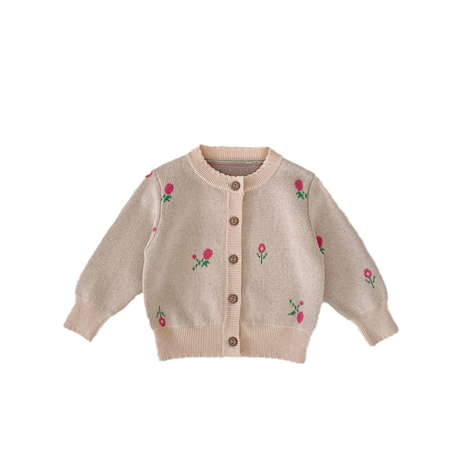 Baby Kid Girls Flower Embroidered Cardigan Wholesale 24011154