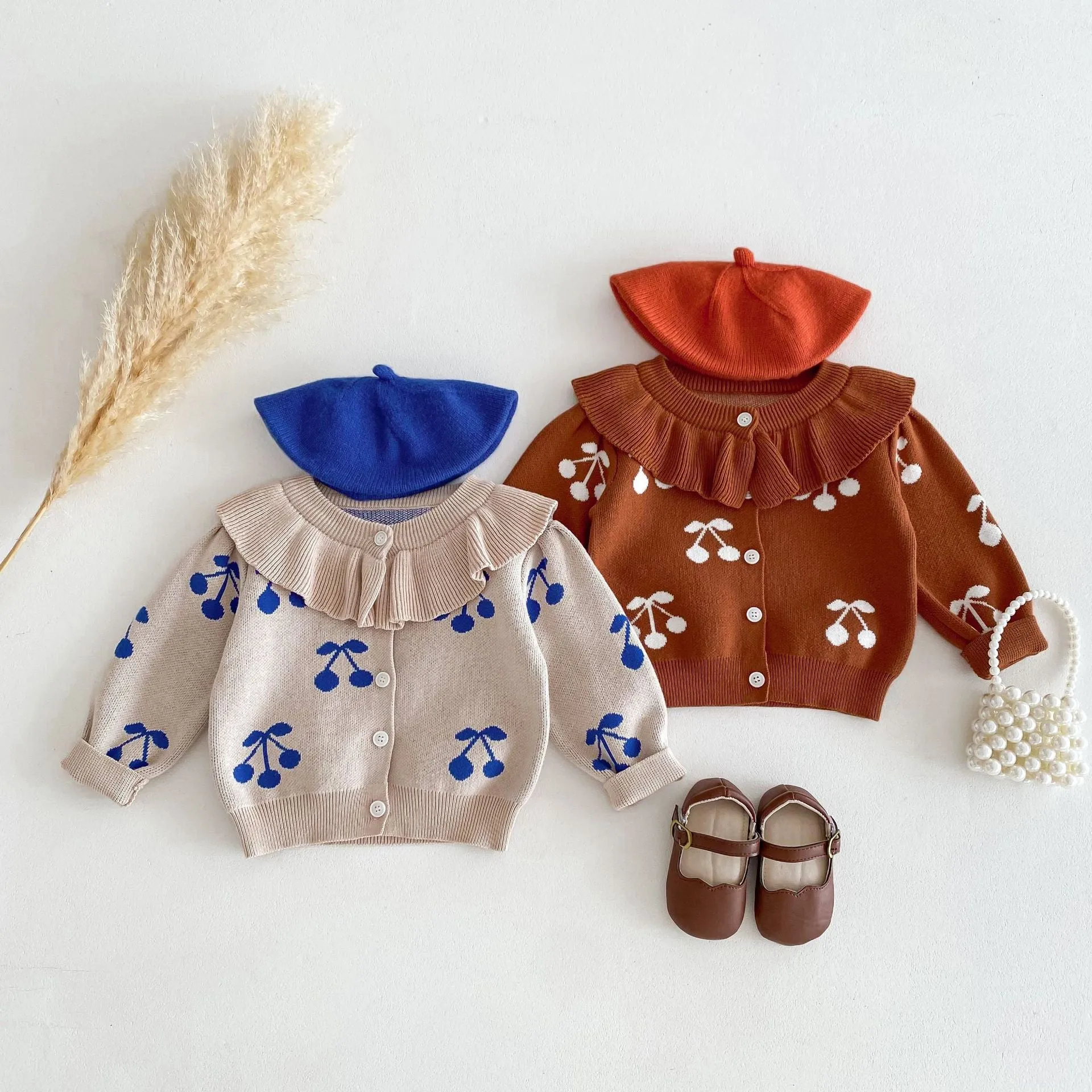 Baby Kid Girls Fruit Cardigan Wholesale 240301152