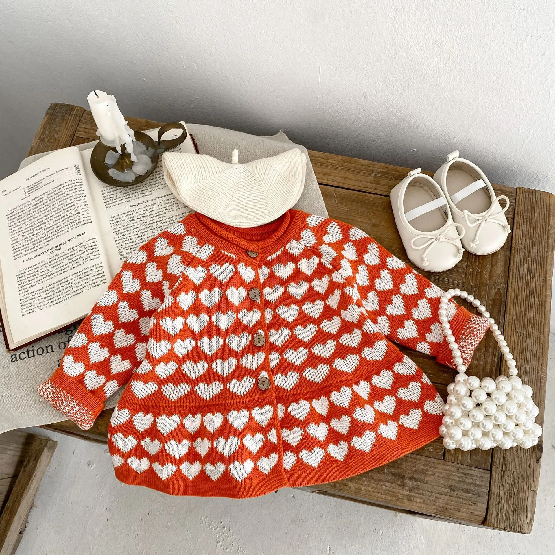 Baby Kid Girls Love heart Cardigan Wholesale 230828238