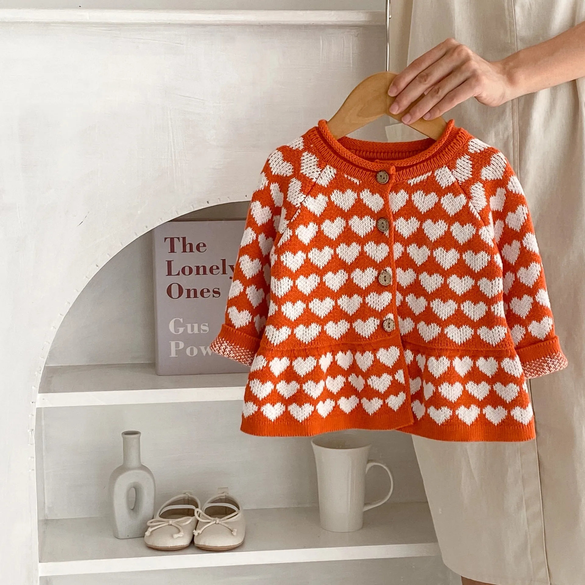 Baby Kid Girls Love heart Cardigan Wholesale 230828238