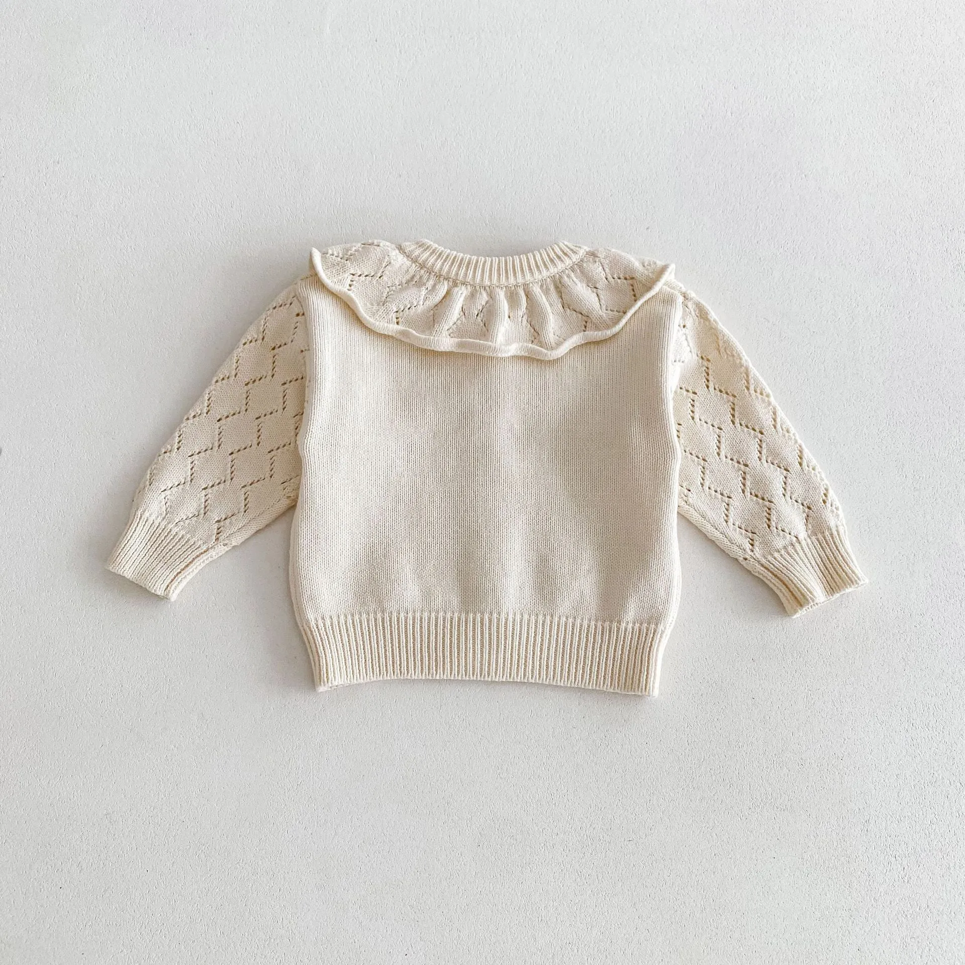 Baby Kid Girls Solid Color Cardigan Wholesale 240301153