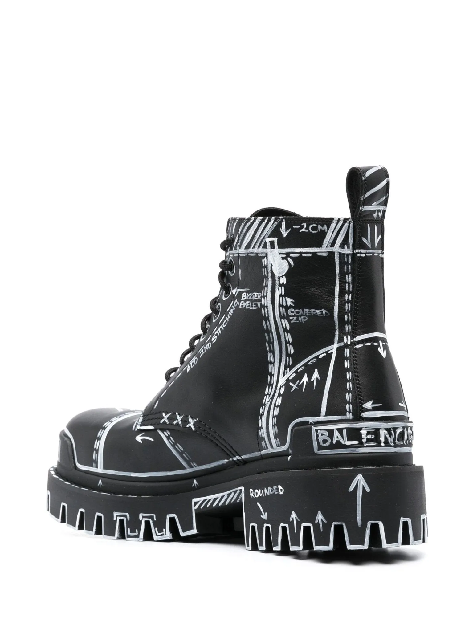 Balenciaga Bottes de combat Strike 30