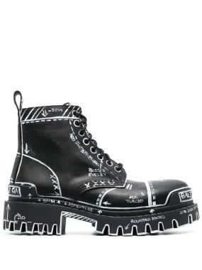 Balenciaga Bottes de combat Strike 30