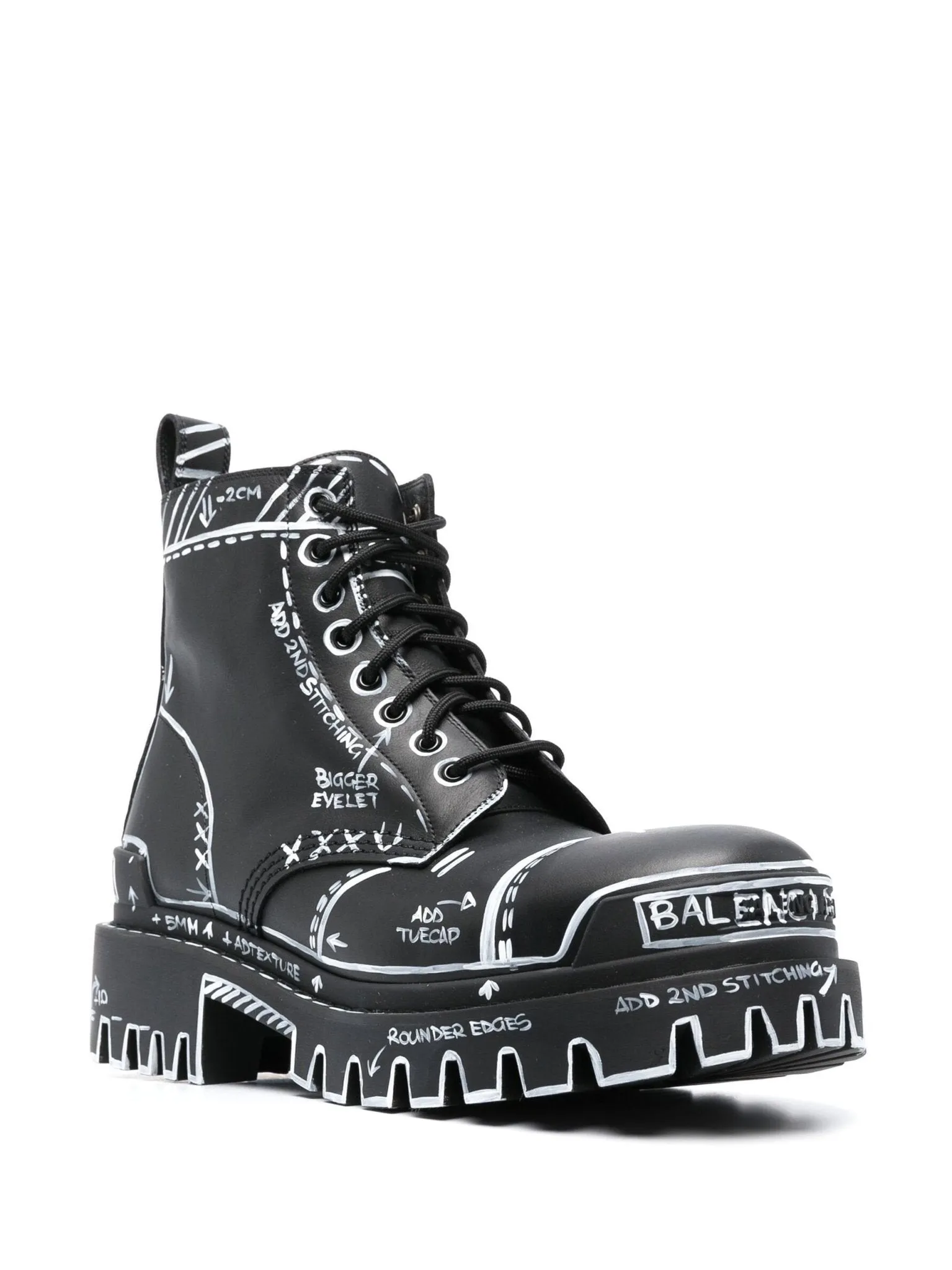 Balenciaga Bottes de combat Strike 30