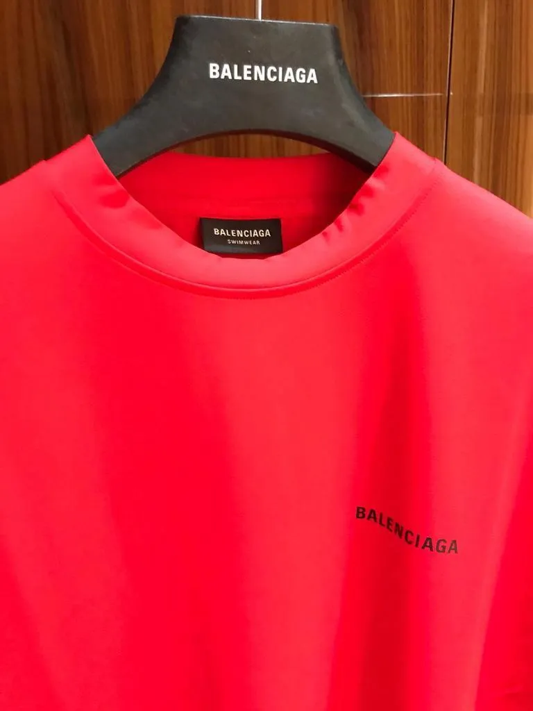 BALENCIAGA  |Crew Neck Pullovers Unisex Street Style Plain Short Sleeves