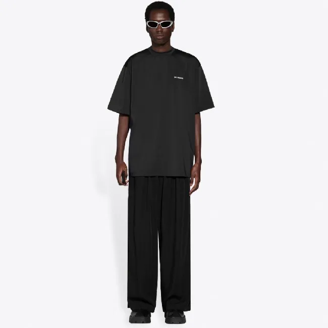 BALENCIAGA  |Crew Neck Pullovers Unisex Street Style Plain Short Sleeves