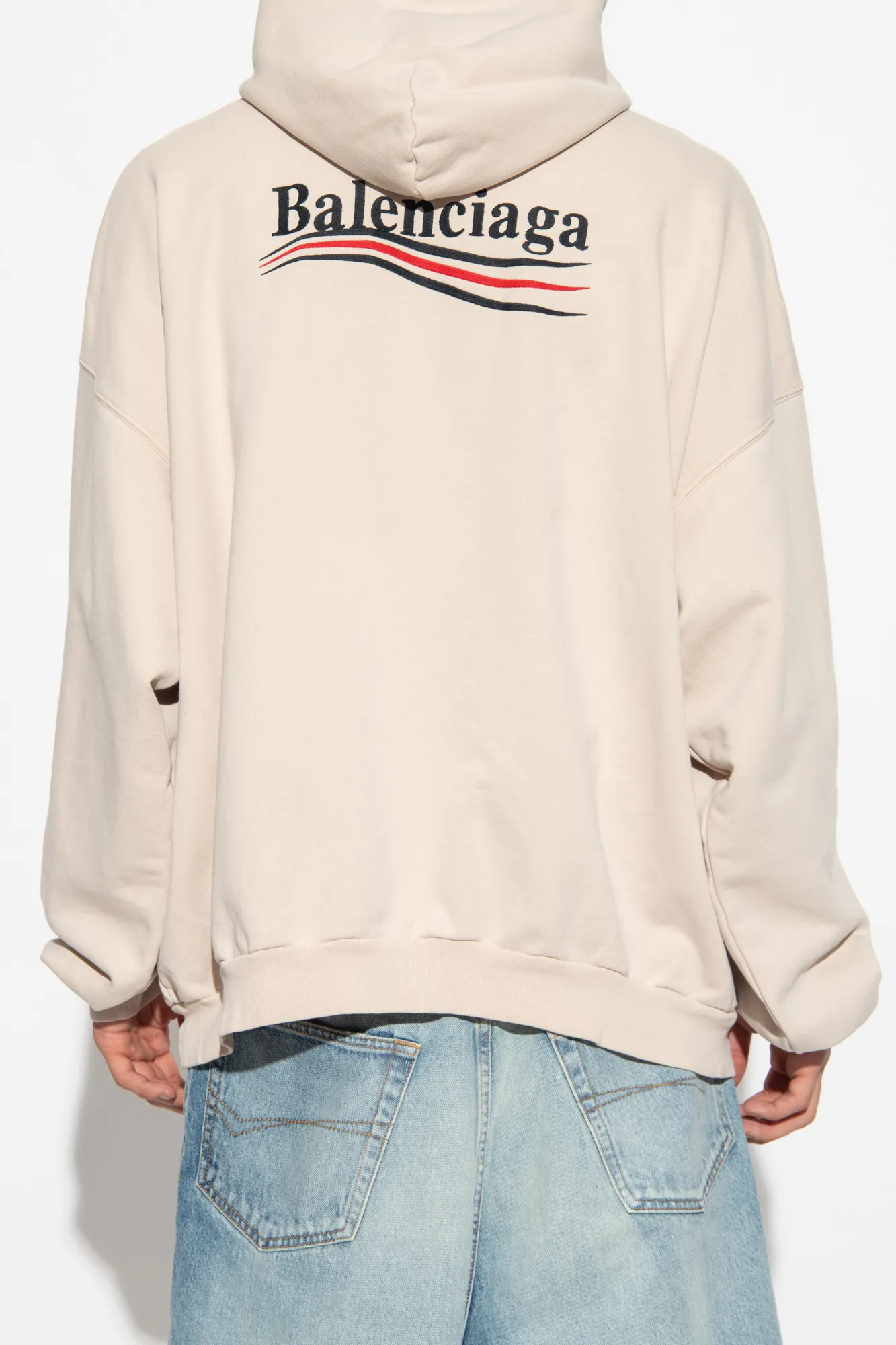 BALENCIAGA  |Long Sleeves Plain Cotton Logo Luxury Sweatshirts