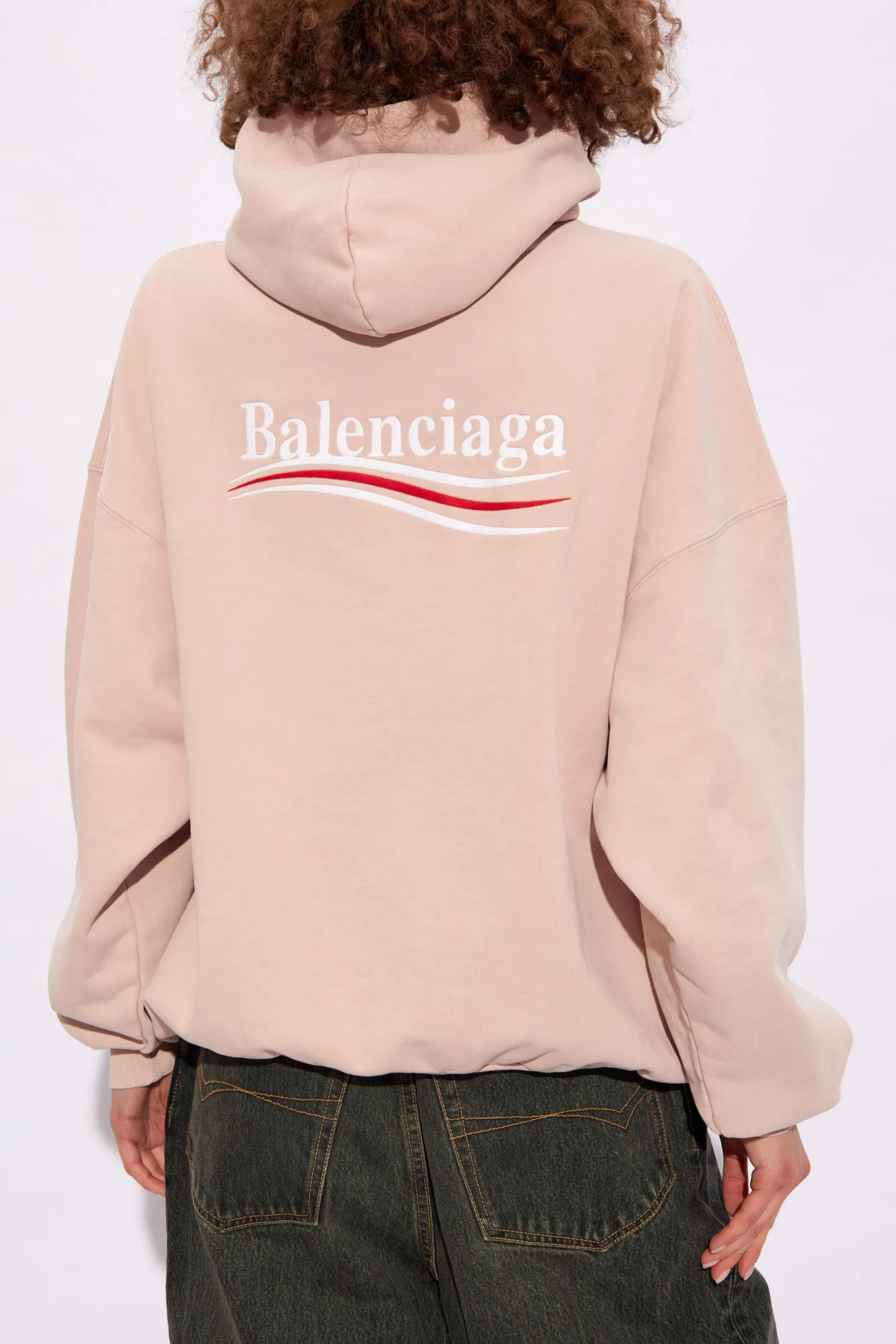 BALENCIAGA  |Long Sleeves Plain Cotton Logo Luxury Sweatshirts