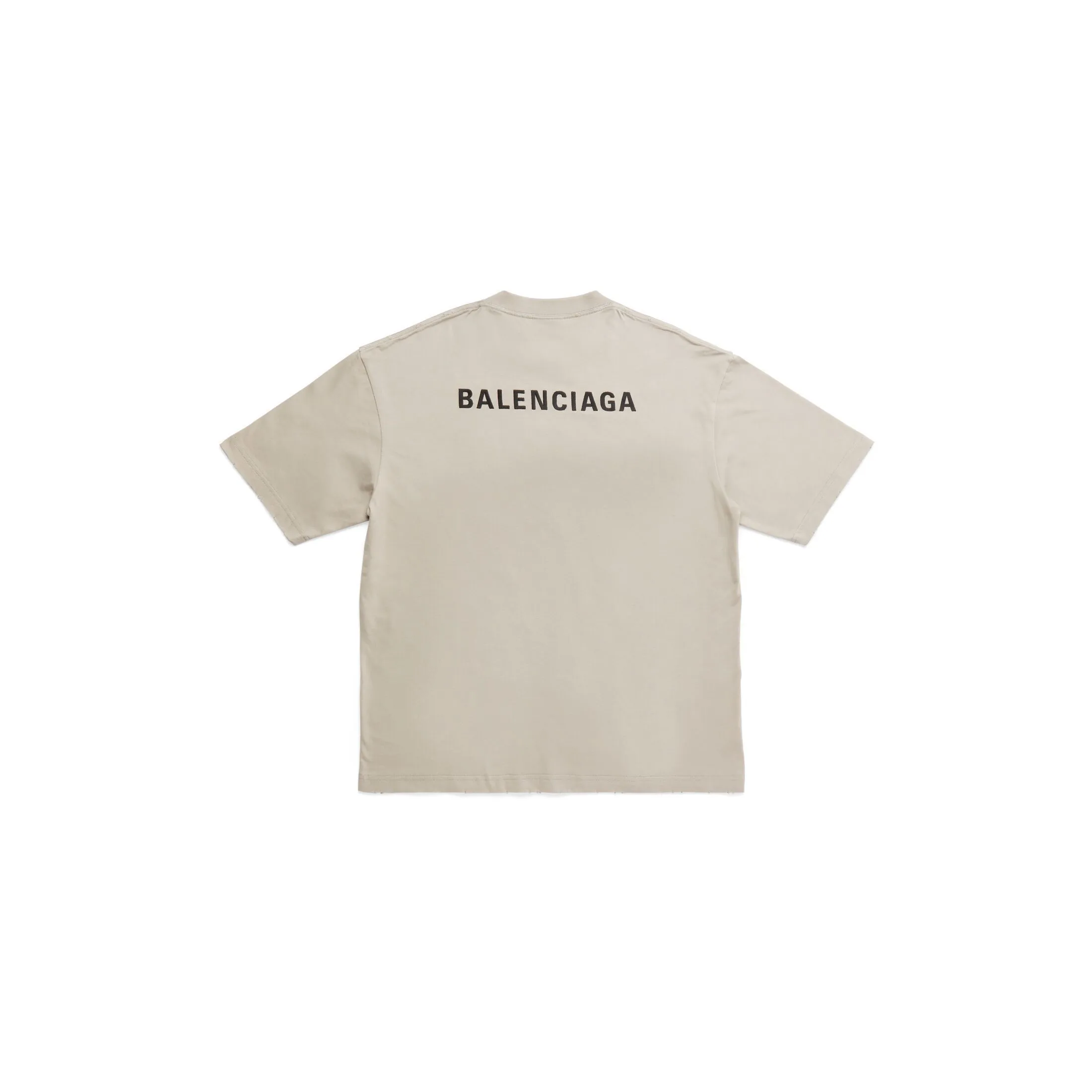 BALENCIAGA  |Men's Logo T-shirt Medium Fit in Black