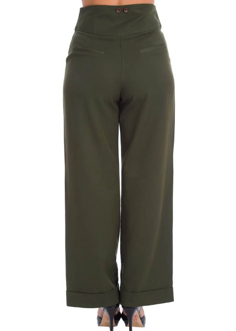 Banned Girl Boss 40's Trousers Green