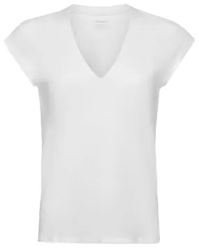 Blanc Le Mid Rise V Neck Tee