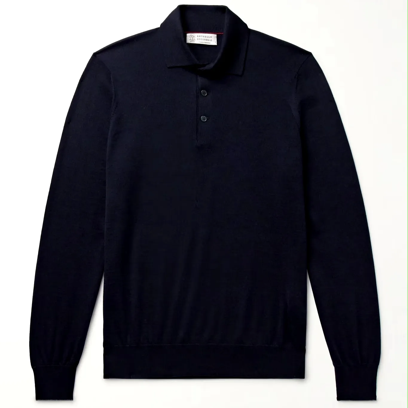 BRUNELLO CUCINELLI  |Wool Cashmere Blended Fabrics Long Sleeves Polos