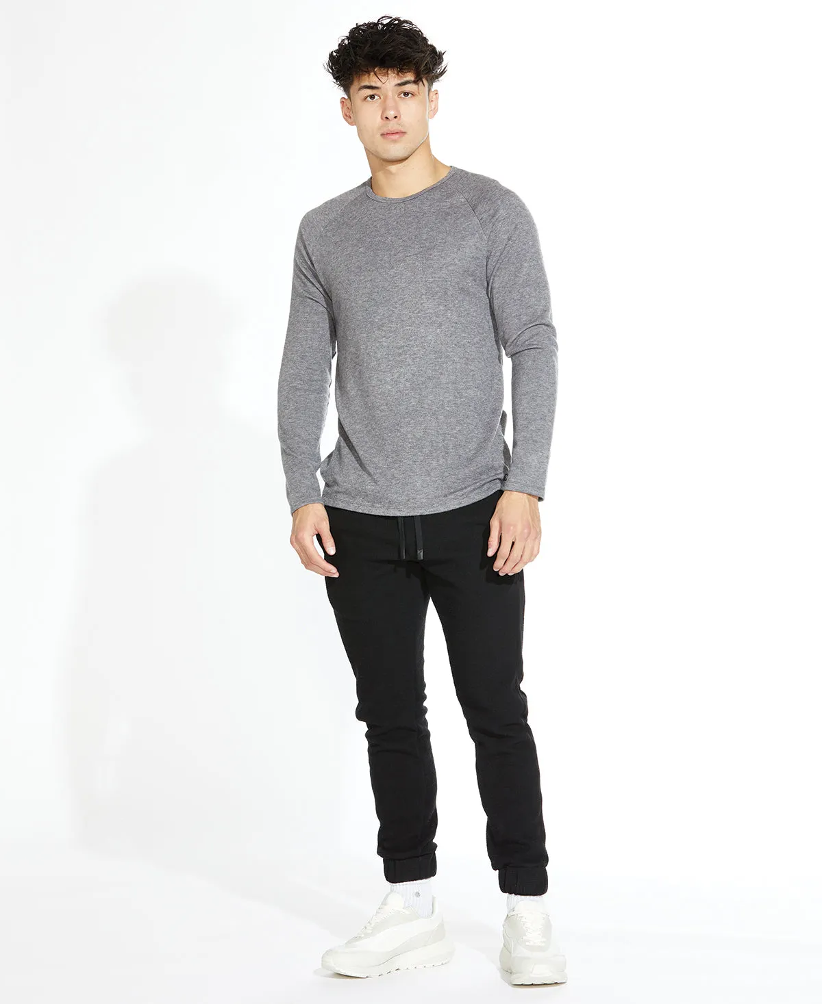 Burke Crewneck Tee (Heather Charcoal)