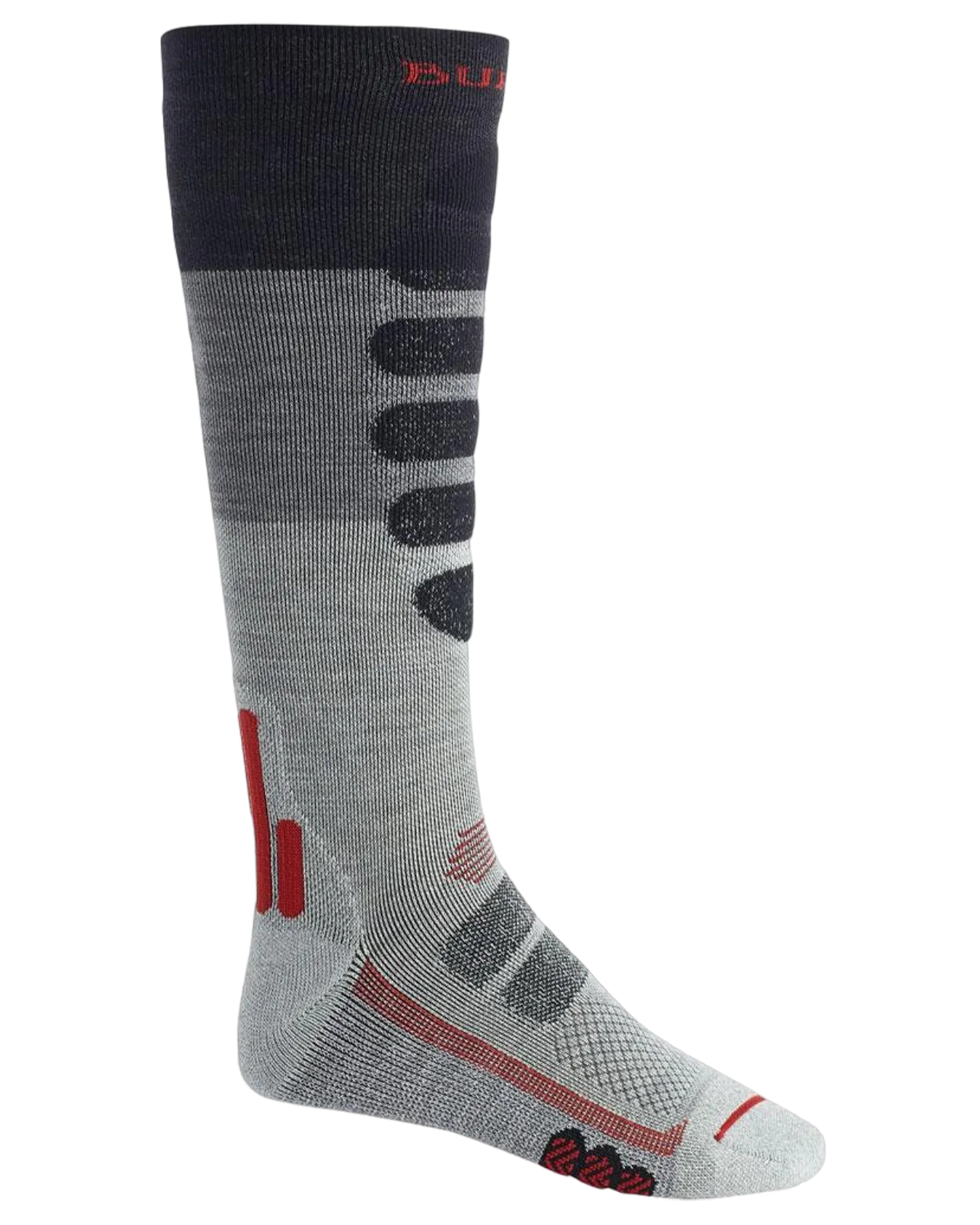 Burton Men's Performance + Lightweight Compression Socks - Gray Heather Block