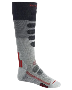 Burton Men's Performance + Lightweight Compression Socks - Gray Heather Block