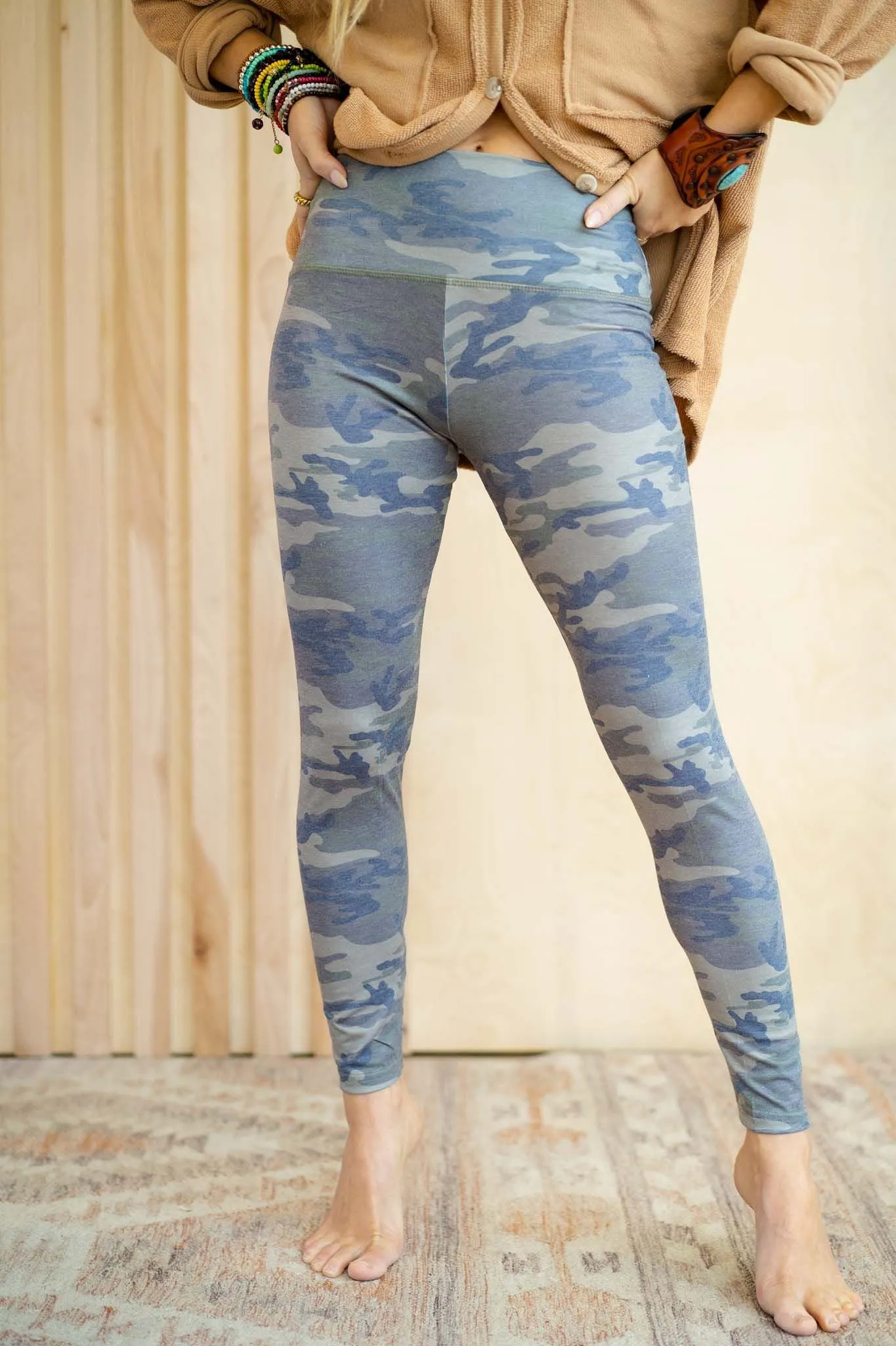 Camo Breeze Legging - Olive