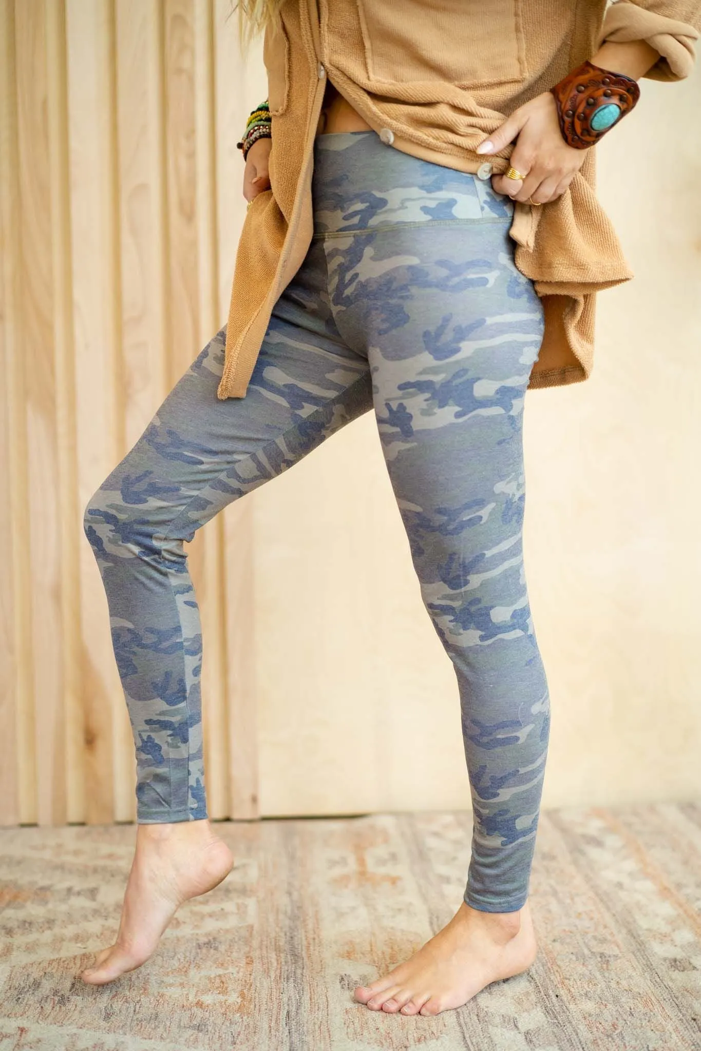 Camo Breeze Legging - Olive