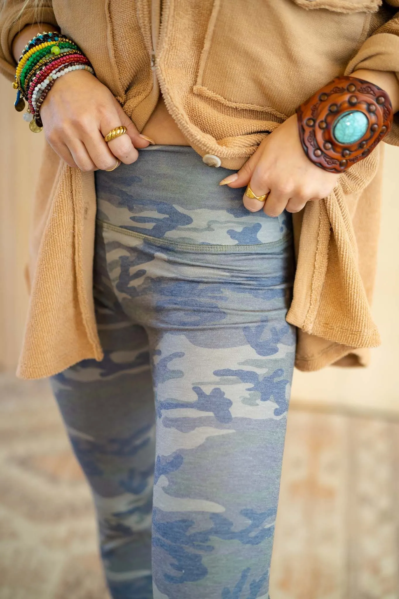 Camo Breeze Legging - Olive