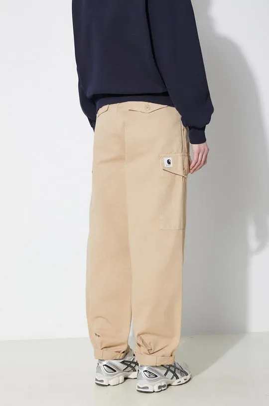 Carhartt WIP cotton trousers Collins Pant beige color I029789.1YAGD