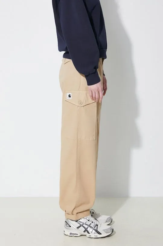 Carhartt WIP cotton trousers Collins Pant beige color I029789.1YAGD