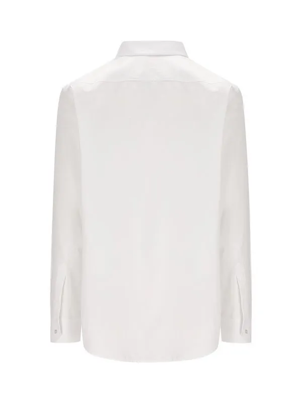 CELINE  |Long Sleeves Plain Logo Luxury Shirts