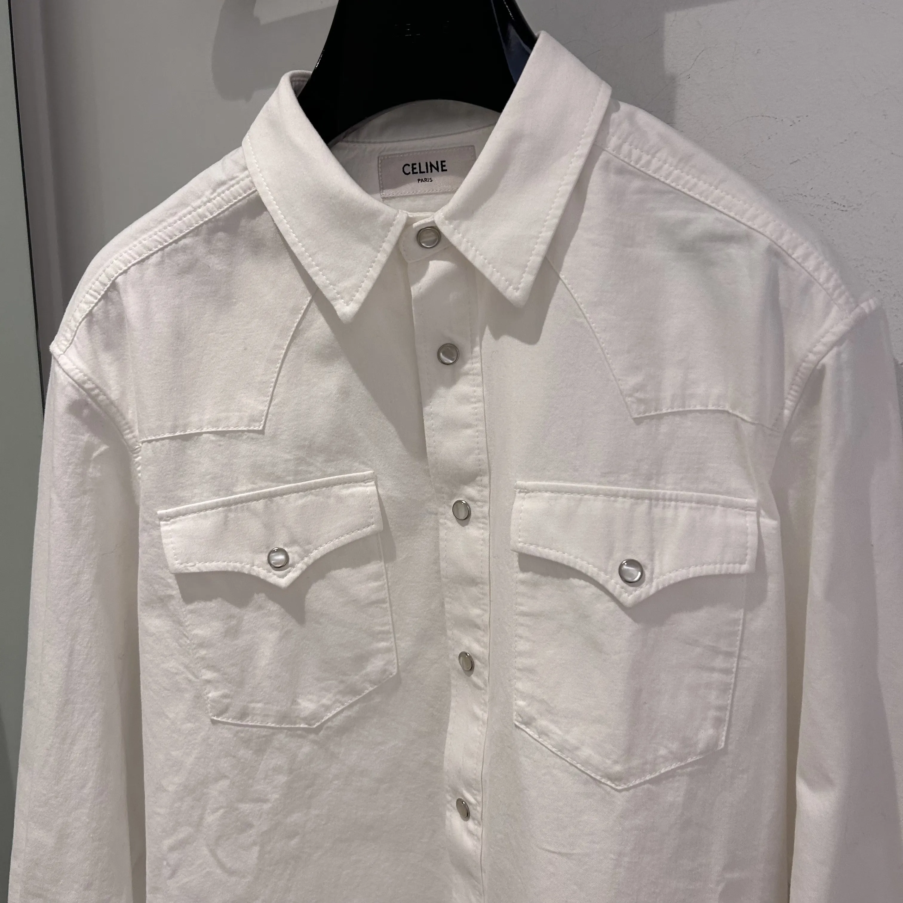 CELINE  |Long Sleeves Plain Luxury Outlet Shirts