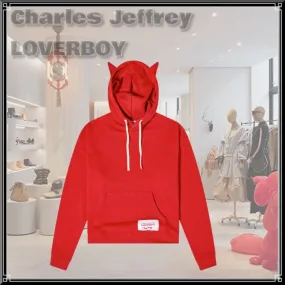 Charles Jeffrey LOVERBOY  |Pullovers Unisex Street Style Long Sleeves Plain Cotton