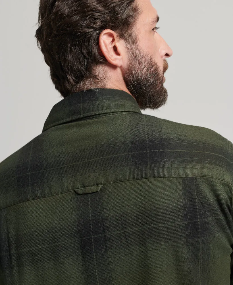 Check Flannel Shirt | Blacksmith Ombre Olive