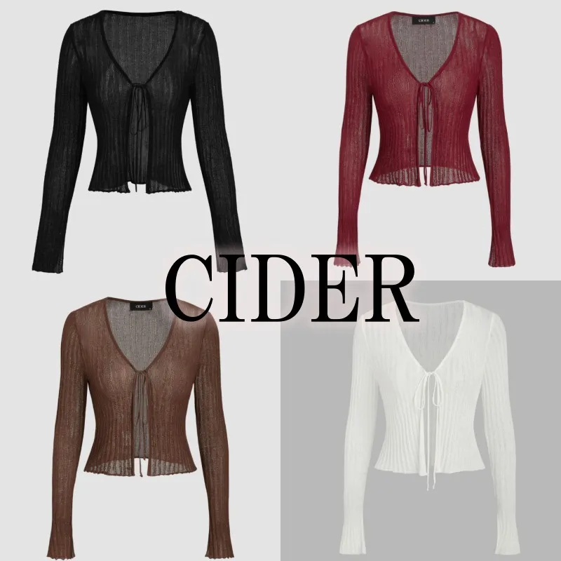 Cider  |Casual Style Long Sleeves Plain Cardigans