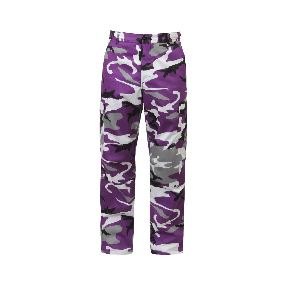 Color Camo Tactical BDU Pant : Ultra Violet Camo