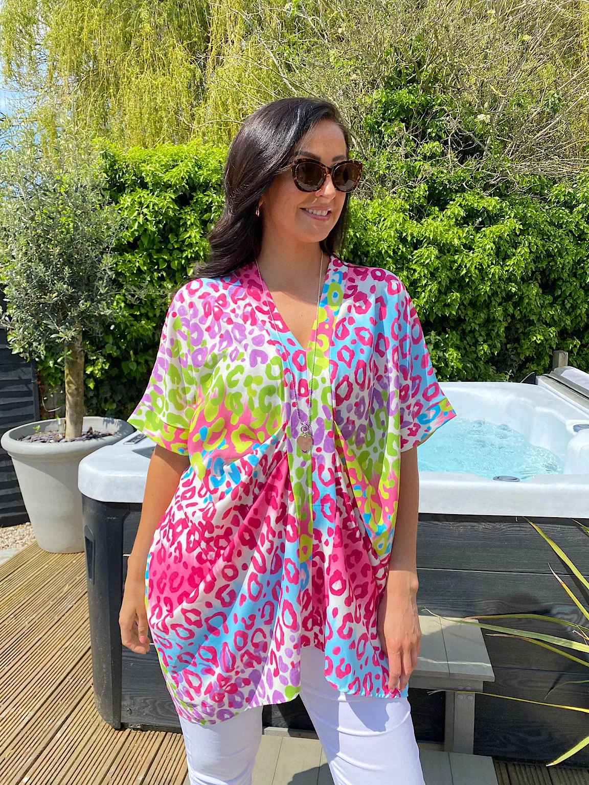 Colourful Leopard Tunic Leah