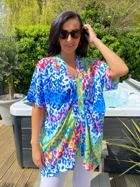 Colourful Leopard Tunic Leah