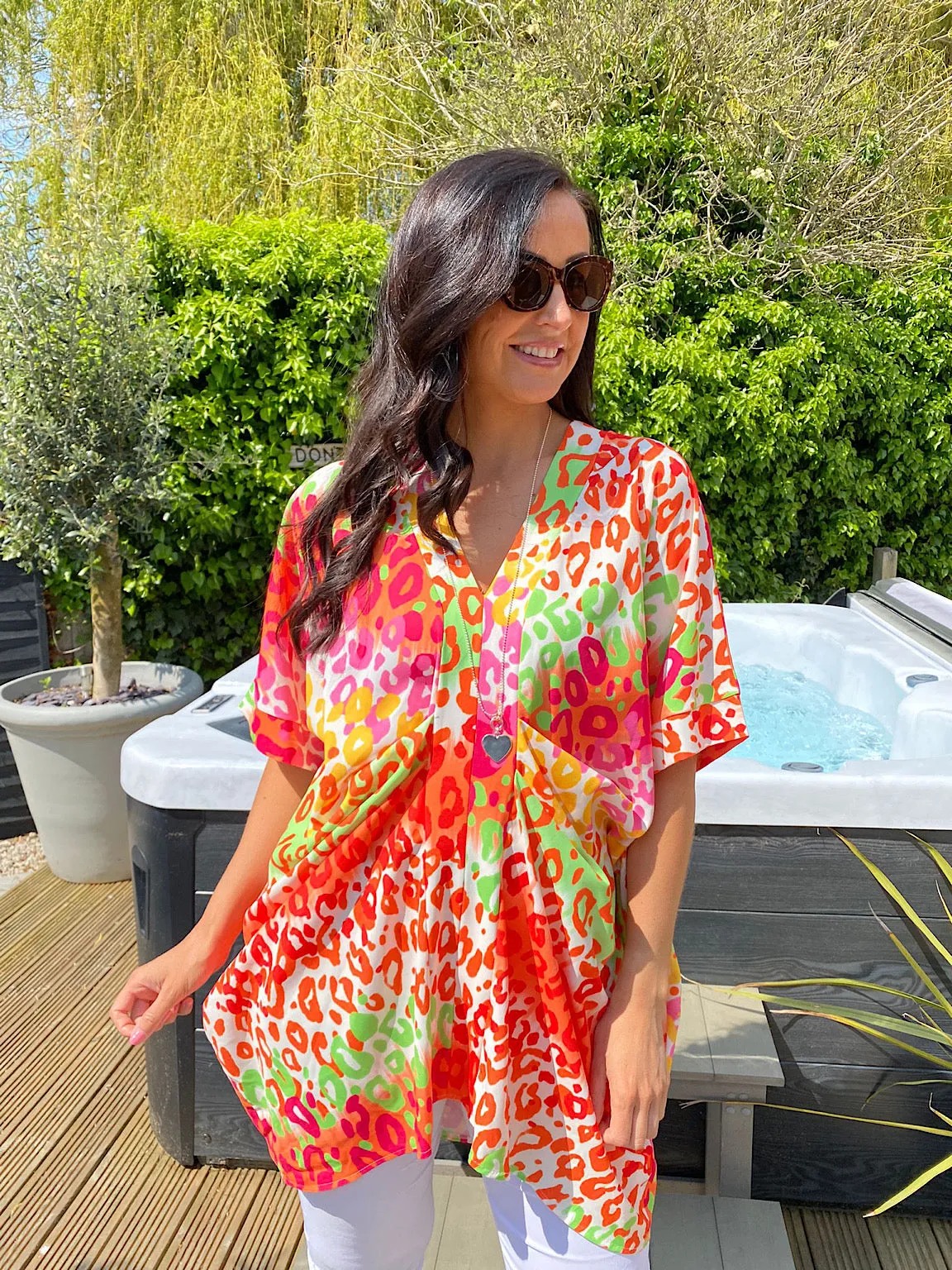 Colourful Leopard Tunic Leah