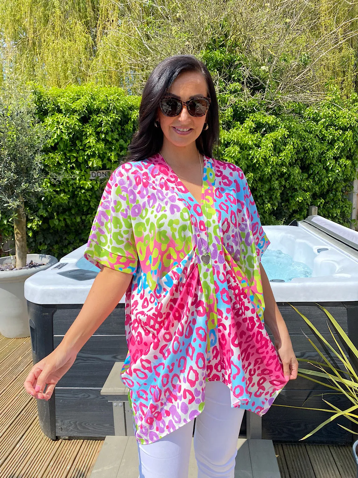 Colourful Leopard Tunic Leah