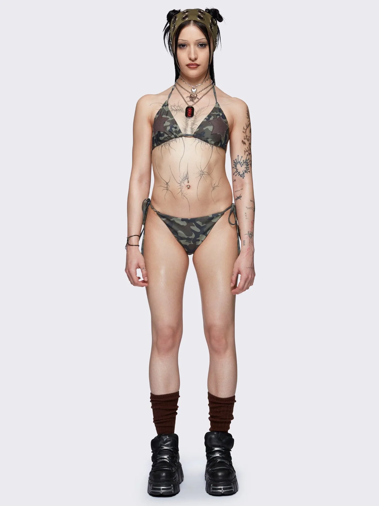 Combat Starlet Camo Triangle Bikini Top